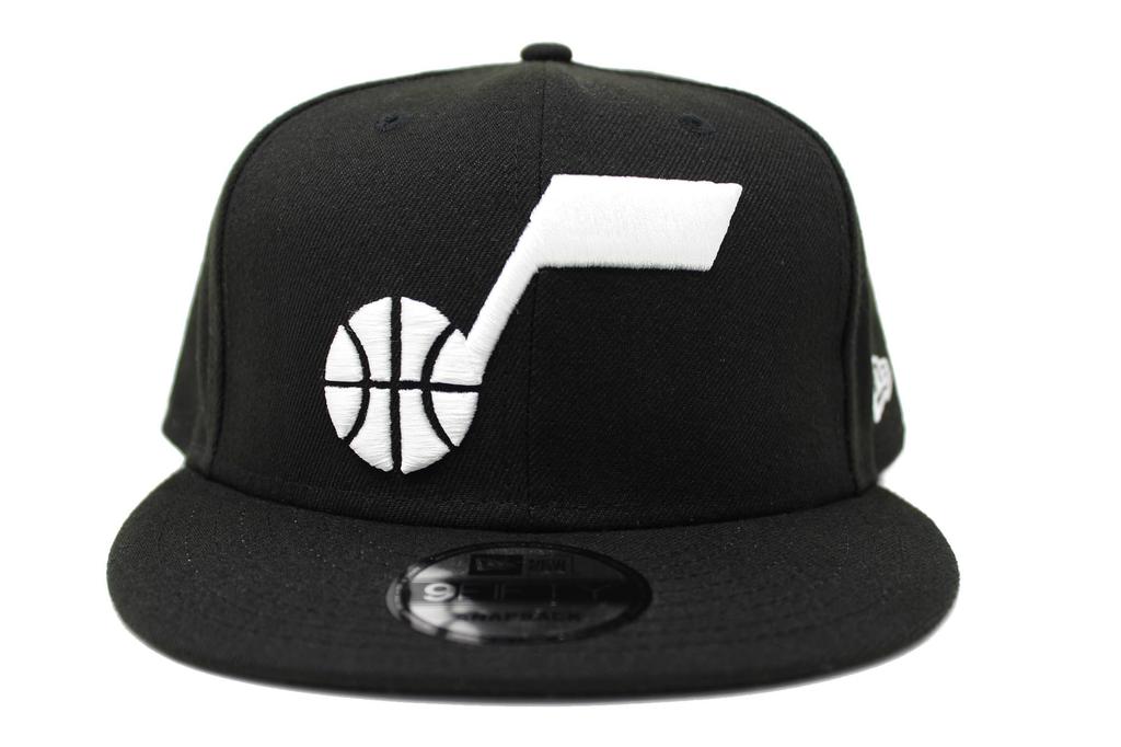 New Era 9FIFTY Snapback Black NBA Western Conference Jazz Cap, & White,