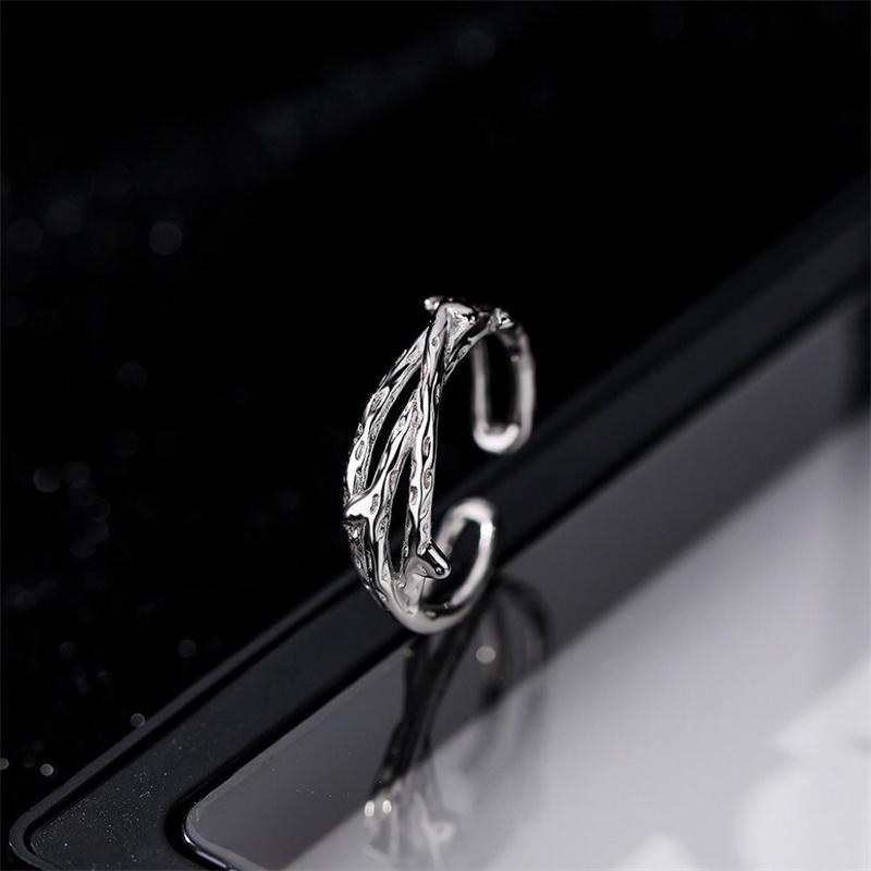 1Pcs Korean Ins Open Alloy Ring Fashion Adjustable Opening Rings Creative Geometric Finger Ring Women's Fashion Jewelry Gift