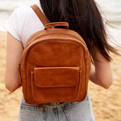 Damen Lederrucksack, Lederrucksack, Lederarbeitstasche für Damen, Reiserucksack, Geburtstagsgeschenk für sie, personalisiertes Geschenk für sie