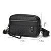 Business Printing Handbag Style Vintage Multi-Functional Crossbody Bag PU Leather Waist Strap Shoulder Bag Men