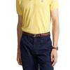 Polo Ralph Lauren SS22 Tinta Unita Logo Ricamato Vestibilità Slim Manica Corta Polo Uomo top Giallo MNPOKNI1N821555-700