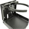 TIHOOD 2PCS Adjustable Folding Drink Holder With Screws/Adjustable Cup Holder For Marine/Boat/Caravan/Car (Black)
