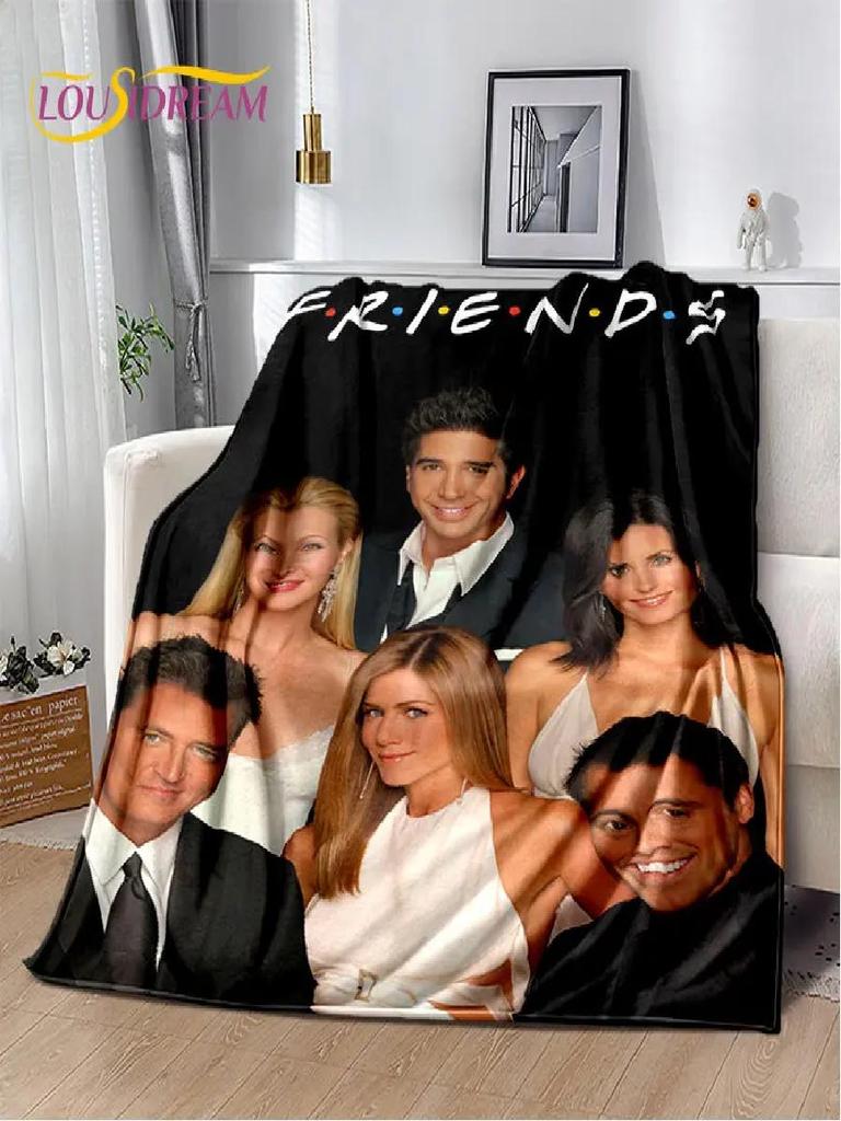 Friends TV Show D Printed Plush Throw Blanket Soft Flannel for Bedroom Living Room Sofa Picnic Cozy Cover