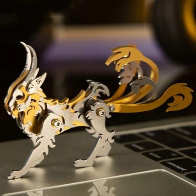 3D Puzzle Metallmodellbausätze Göttliche Bestien Wilde Mechanische Tiere Puzzlespiel DIY Montagespielzeug für Erwachsene Kinder