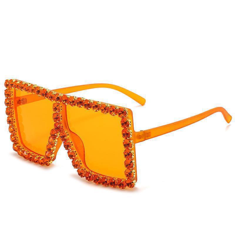 Fashion Oversized Sunglasses With Uv400 Protection For Summer Outdoor Wear