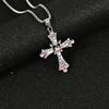 Personality Punk Multiple Crosses Pendant Necklace for Men Women Stainless Steel Fashion Hip-hop Street Party Daily Wear Jewelry