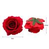 Velvet Rose Simulation Head for Wedding Display and Decoration – Silk Flower Arch & Brooch Decor.