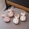 Nuove Scarpe Estive per Bambine, Mocassini Principessa Intrecciati Traforati, Primi Passi per Bambini Sandali