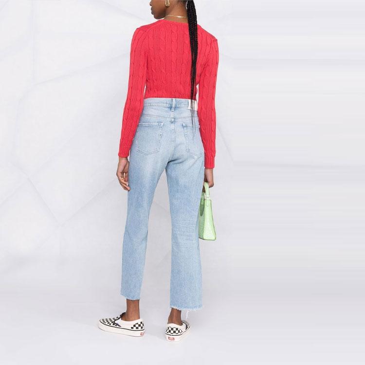 Polo Ralph Lauren SS22 Chunky Knit Sweater Women sweater Red 211580008-077