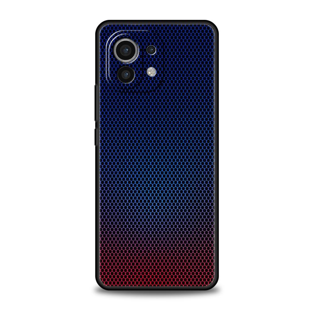 Phone Case For Xiaomi 13 12 11 Lite 12T 11T 10T 9T Mi Poco M4 M3 X4 X3 Pro F4 F3 GT 5G Cover Black Silicone Shell Carbon Fiber