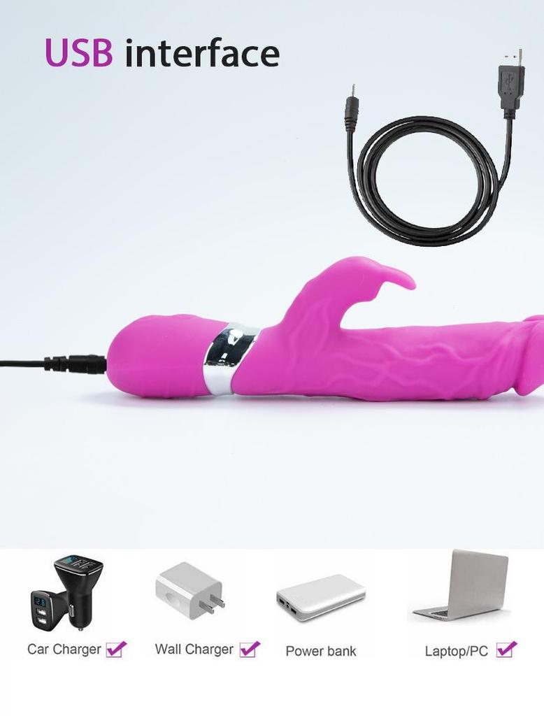 Dual G-Spot Rabbit AV Vibrator – Cross-Border Simulation for Female Pleasure