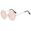 Retro Metal Round Sunglasses | Unisex | Reflective Plano Lenses