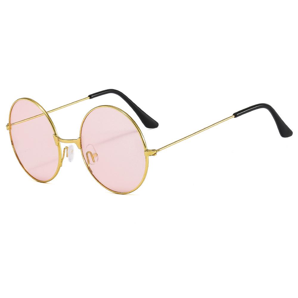 Retro Metal Round Sunglasses | Unisex | Reflective Plano Lenses
