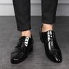 Newest Italian Oxford Shoe Men Luxury Patent Leather Wedding Shoe Pointed Dress Shoe Classic Derbies Plus Size48