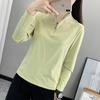 Damen Funktionsshirt mit langen Ärmeln - Schnelltrocknend, Elastisch, Atmungsaktiv, Stehkragen für Laufen und Fitness