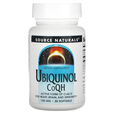 Ubiquinol Coqh, 100 Mg, 30 Capsules