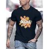 Printed Tee Shirts Man Breathable Cotton T Shirt Sport All-Match Clothing Crewneck Loose Short Sleeve