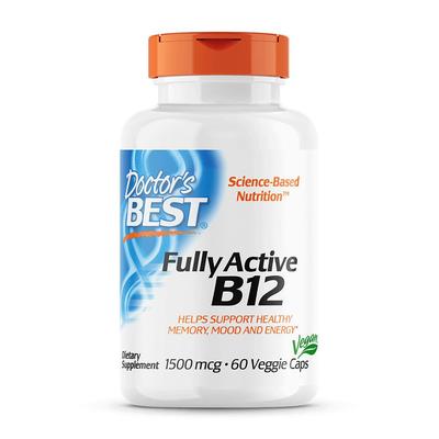Plně aktivní vitamín B12 1500 mcg, 60 rostlinných kapslí