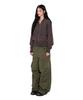 AAKAM Knee Pin-Tuck Side Button Pants (Khaki)