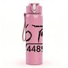1PC Square Root Four Hundred Eighty Nine 750ml Color Plastic Sports Water Bottle Leakproof Flip Straw Lid Suitable for Sports Office Home Use