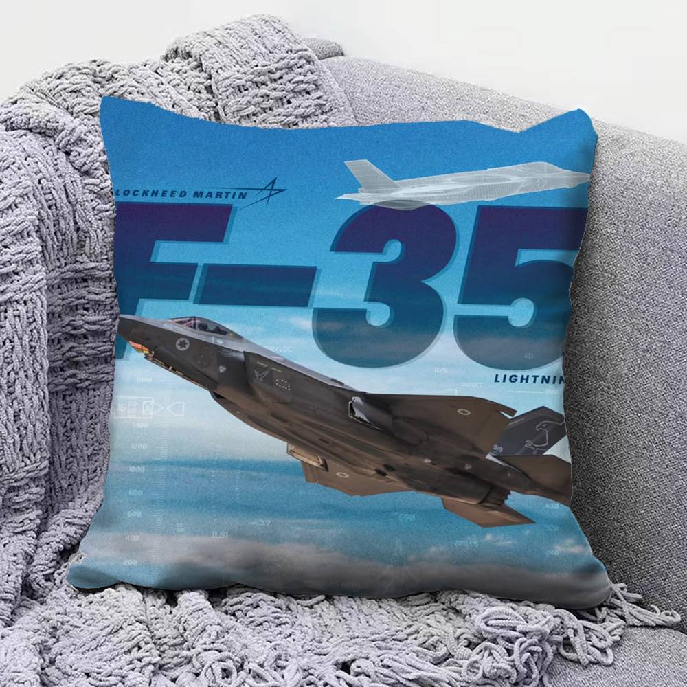 F-35 Lightning Fighter Home Sofa Cushion Covers and Aecorative Custom Pillow Covers