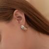 hish bold earrings - silver (silver925)