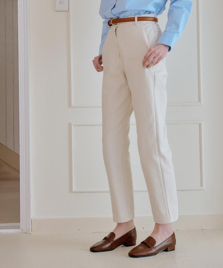 Yeoppe Cotton Crop Pants_Ivory