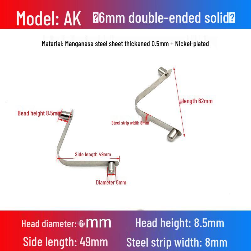 V-Shaped Spring Clip Buckle for Telescopic Tube and Tent Stroller Positioning