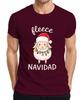 Fleece Navidad Cute Sheep Christmas String Lights Santa Unisexs TShirt