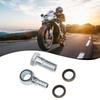 2Pcs M12x1.25mm Motorcycle Refit Oil Cooler Fittings Plug Ball Head Adapter Screw Diesel Engine Oil Recyle Return Tubing