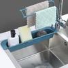 Home Kitchen Tray Rack Teleskop-Waschbecken-Aufbewahrung, Abflusshalter, erweiterbarer Korb