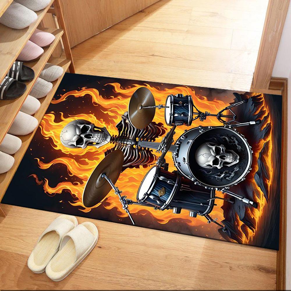 Satanic Symbolism Artwork Floor Mats for Living Room, Bedroom and Room Decoration Are Suitable for Gifts.