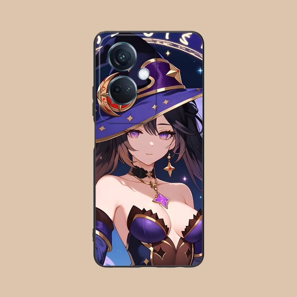 Game GI Mona Matte TPU Mobile Phone Case for OPPO Reno 14 13 12 11 10 9 8 7 6 5 F T Pro 5G Colorful Printing Cover