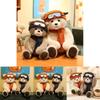 Teddy Bear Plush Toy With Hat And Scarf Design For Holiday Gift And Home Decor