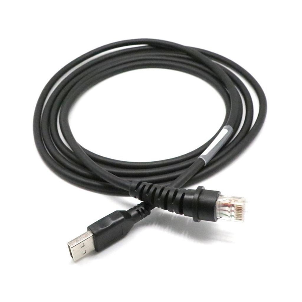 USB-kabel Rett 2m Svart Original CBL-500-300-S00 For Honeywell 1900g Hyperion 1300g Xenon 1200g