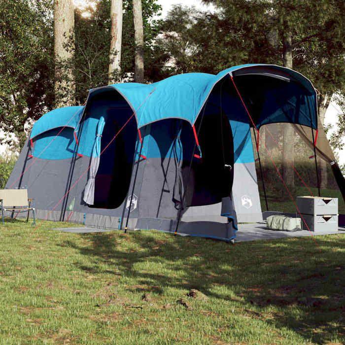 VidaXL Tunnel Camping Tent 8 Person Blue Waterproof, Tent, Garden Tent, Outdoor Shelter, Camping Tent, 94786