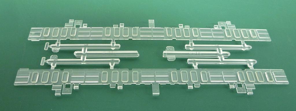 Greenmax N Gauge 7006 JNR Series 103 Air Conditioning Set of 2 Middle Cars with 2 Saha Cars (JR) (Low-Frequency, Non-Unit Window, Modified) Add-On