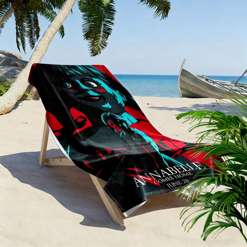 Horror Unveiled Beach Towel Outdoor Camping Soft Outdoor Pool Towel Quick-drying Swim Towel Absorbent Bath Towel Beach Towel Comfort Fashion Beach