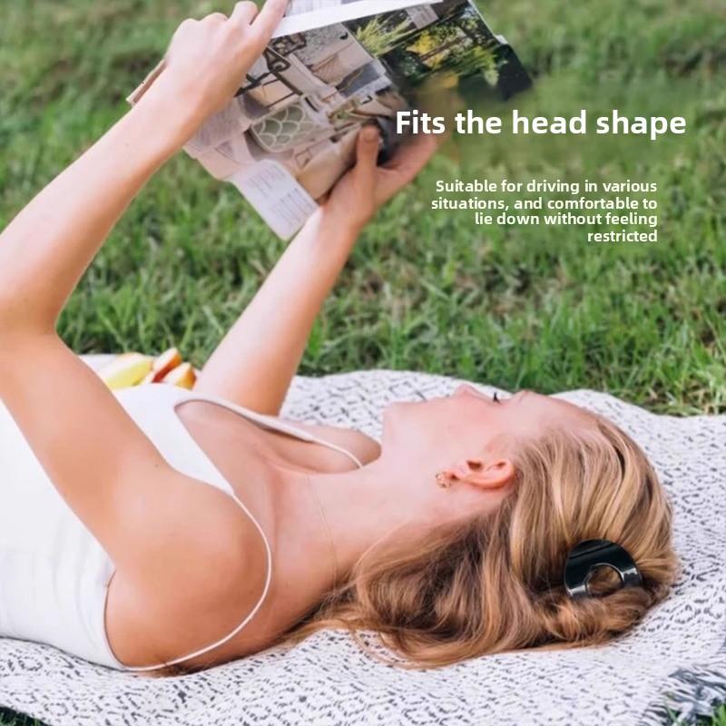 The Arc-shaped Abalone Hair Clamp Is A Flat Plate At The Back of The Head and Does Not Hurt The Head In A Straight Line