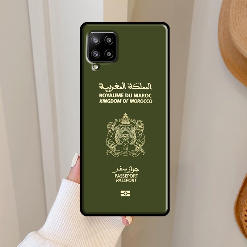 Pouzdro s marockou vlajkou na pas pro Samsung Galaxy A53 A33 A13 A73 A51 A71 A50 A12 A22 A32 A52 A72 A52S A21S Cover