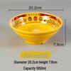 Melamine Ramen Bowl: Porcelain-Like, Large Mala Tang Soup & Noodles Bowl for Wontons & Luosifen
