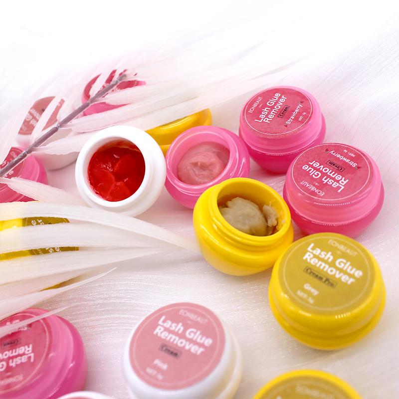eonbeaut Pink Remover Strawberry Cream Pro Eyelash Extensions 5g Supplies Makeup Tools