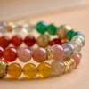 Five Elements Crystal Bracelet: Gold, Water, Earth, Wood, Fire - Wealth-Attracting Natural Crystal Agate Bracelet