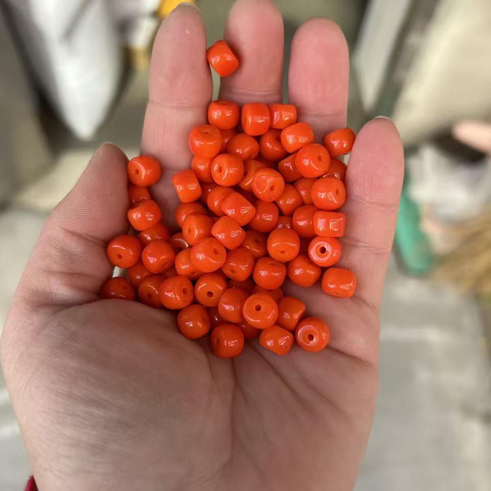 Multi-Color 6x8mm Glass Barrel Beads for Jewelry Making