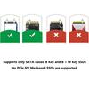 Compactly M.2NGFF SSDs To USB3.0 Adapter Converter Supports Multiple Size and Operating Systems Highly Speed Access
