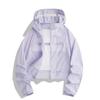 Damen-Sonnenschutzkleidung UV-Schutz Eis Seide Kurze Jacke Mit Kapuze Reißverschluss Atmungsaktiv Leicht Kühl UPF10+ Hautkleidung