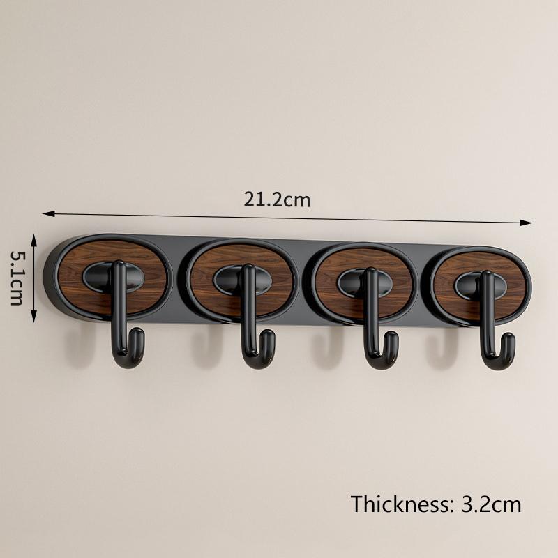 New Punch-free Oval Hook Single Hook Double Hook Triple Hook Four Hook Home Multi-function Hook Strong Hook Medieval Style