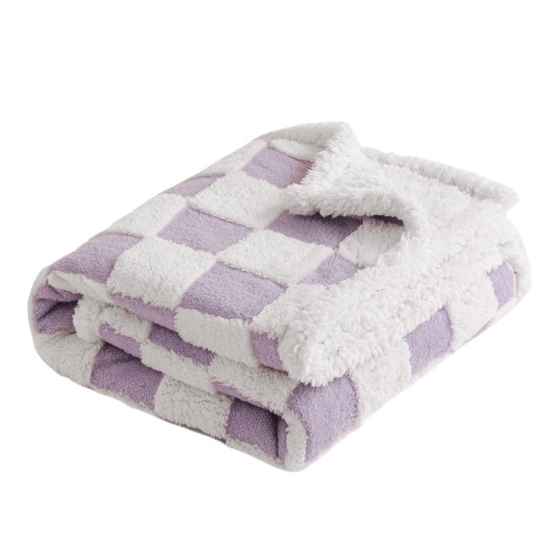 Pet Waterproof Blanket Flannel Shu Cotton Lint Sherpa Thickened Pet Blanket Kennel