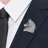 Sturdy Craftsmanship Horse Brooch Alloy Jewelry With Smooth Surfaces for Party Outfits