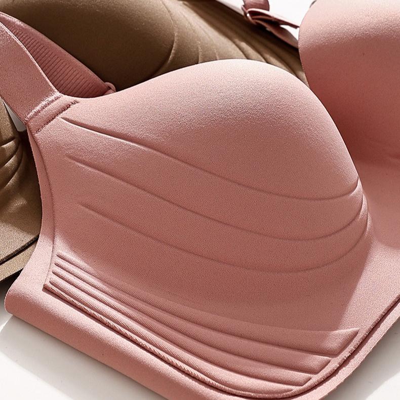 Gathering Bra Women's Adjustable Secondary Lactation Bra Outward-expanding Upper Support Thin Bra Seamless Bra